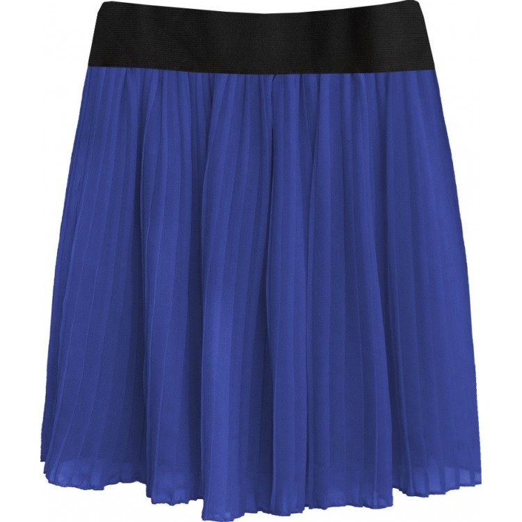 Dámska plisovaná sukňa modrá (9228/3)