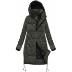 Dámska zimná bunda s kapucňou MODA690 khaki