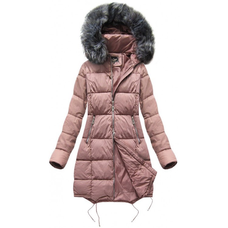 Dámska zimná bunda MODA705BIG staroružová