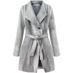 Dámsky kabát šedý (196ART)