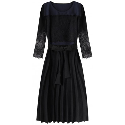 Dámske šaty čierno-modré (205ART)