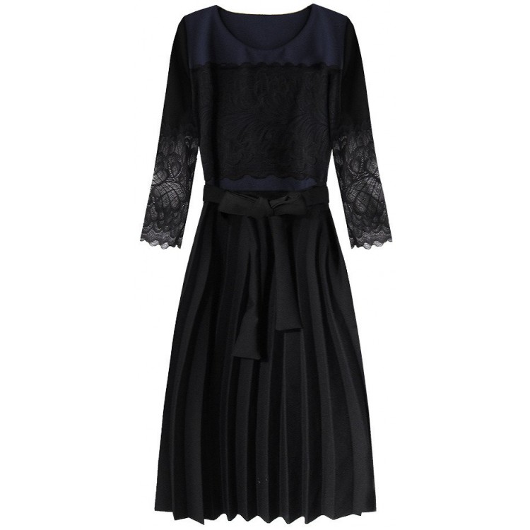 Dámske šaty čierno-modré (205ART)