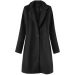 Dámsky jarný kabát čierny (3106)