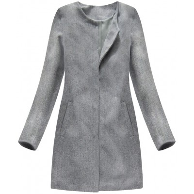 Dámsky kabát šedý (172/1ART)