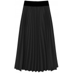 Dámska plisovaná midi sukňa čierna (201ART)