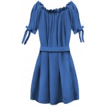 Dámske krátke šaty modré (279ART)