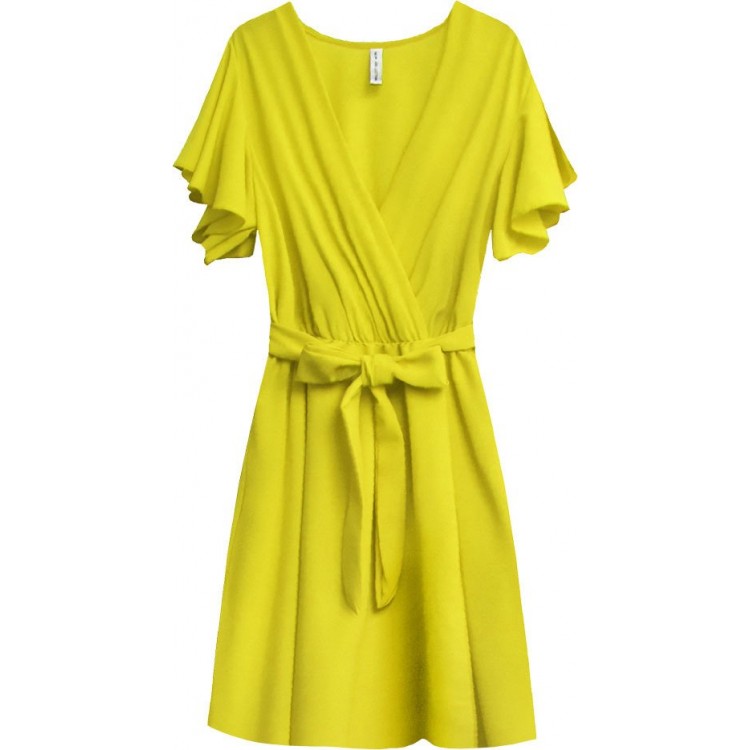 Dámske letné šaty žlté (346ART)