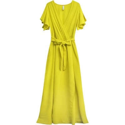 Dámske letné MAXI šaty žlté (360ART)