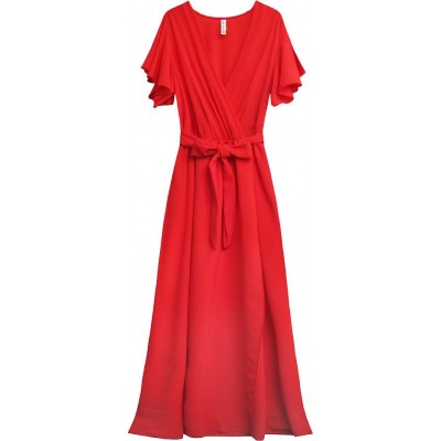 Dámske letné MAXI šaty červené (360ART)