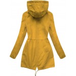 Dámska obojstranná jarná bunda žlto-tmavomodrá (W306)