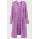 Dámsky sveter kardigan fialový (614ART)