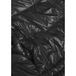 Dámska obojstranná jesenná bunda čierno-šedá (B9553)