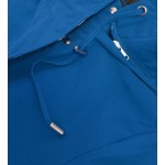 Obojstranná dámska jesenná bunda parka modrá (W353-1)
