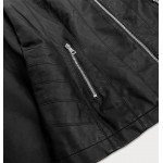 Dámska koženková bunda čierna  (TD-101)