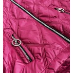 Ľahká dámska jarná bunda ružová (BH2004BIG)