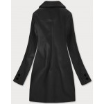 Klasický dámsky kabát čierny (25533)