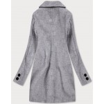 Klasický dámsky kabát šedý (25533)