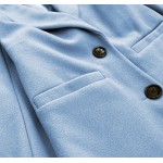 Klasický dámsky kabát modrý (25533)
