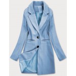 Klasický dámsky kabát modrý (25533)