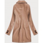 Klasický dámsky kabát hnedý (25533)