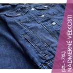 Klasická dámska jeansová bunda tmavomodrá  (5693)