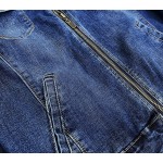 Dámska jeansová bunda tmavomodrá (GD6335)