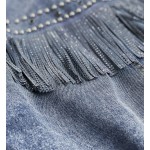 Dámska jeansová bunda modrá (A8306)