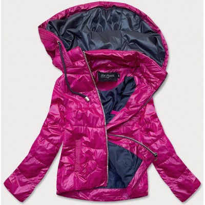Dámska jarná bunda ružovo-modrá  (BH2005)