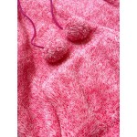Dámska plyšová mikina  ružová  (HH034)