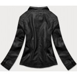 Dámska koženková bunda čierna (GV90-20)