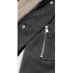 Dámska zimná bunda  khaki-hnedá  (B533-1107)