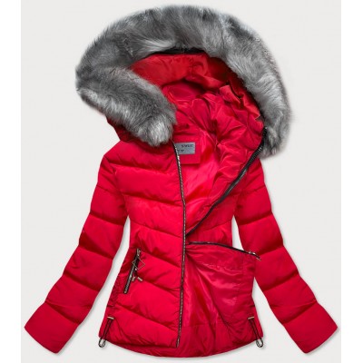 Dámska zimná bunda červená (B9530-4)