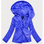 Prešívaná dámska jesenná bunda modrá (LY-01)