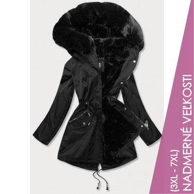 Dámska zimná bunda čierna  (B2718-1)