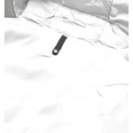 Dámska prešívaná prechodná bunda biela (M168)