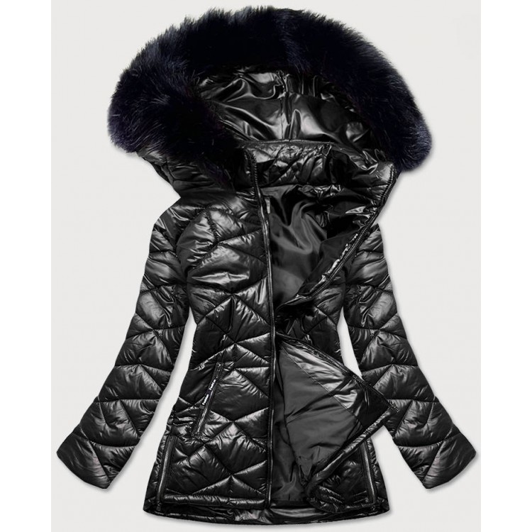 Dámska zimná bunda čierna  (MM21-76)
