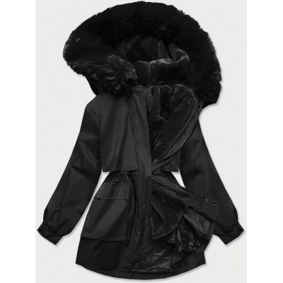 Dámska zimná bunda čierna  (B2715-1)