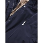 Dámska zimná bunda tmavomodrá  (W553)