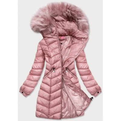 Dámska zimná bunda ružová  (8916-R)