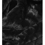 Dámska zimná bunda s kapucňou čierna (8951-C)