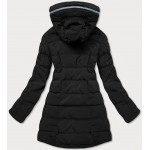 Teplá obojstranná zimná bunda čierno-tmavošedá  (M-21315)