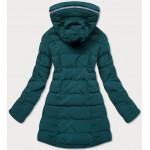 Teplá obojstranná zimná bunda zeleno-tmavošedá  (M-21315)