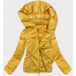 Dámska obojstranná zimná bunda žltá  (M832A)