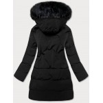 Dámska zimná bunda s kapucňou čierna (23071-5)