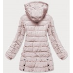 Dámska zimná bunda s kapucňou béžová (M-21003)