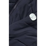 Dámska zimná bunda s kapucňou tmavomodrá (M-21308)