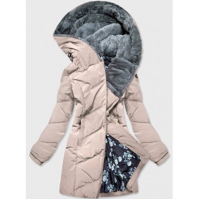 Dámska zimná bunda béžová (M-21311)