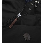 Vodeodolná dámska zimná bunda parka čierna (M-923)