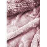 Dámska zimná bunda s kožušinou horčicová  (WM888)