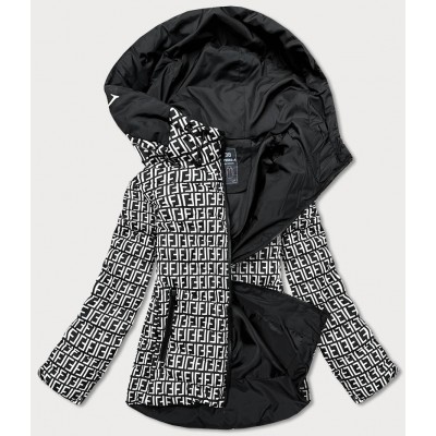 Dámska jarná bunda čierno-biela  (W711)